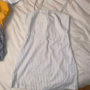 Stripped bodycon dress